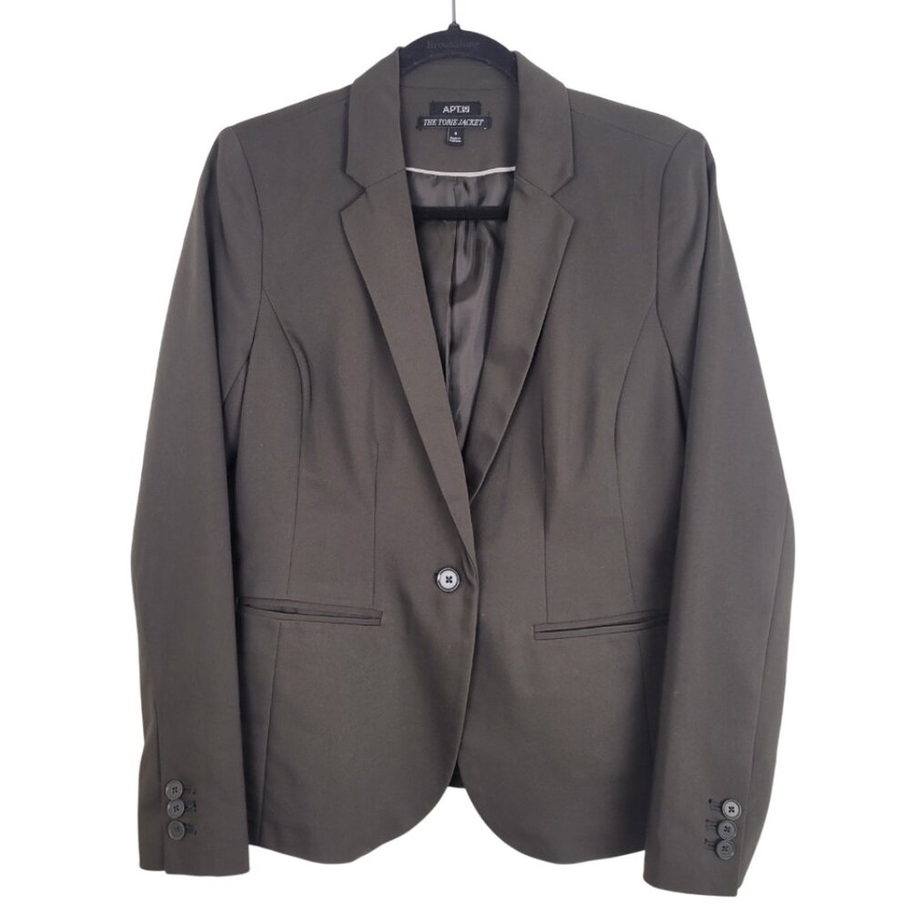 APT.9 The Torie Jacket Women's Blazer hunter green size 8 small/medium